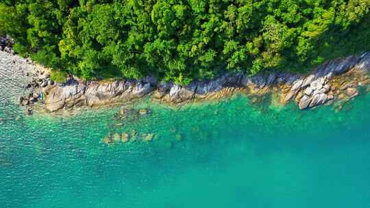 热带海洋上壮观的风景