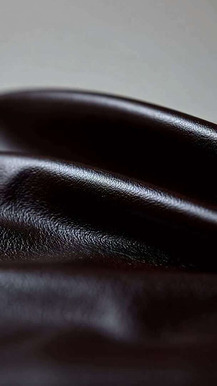 黑色皮革材质特写