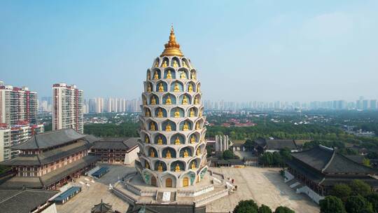 常州市宝林禅寺航拍风光