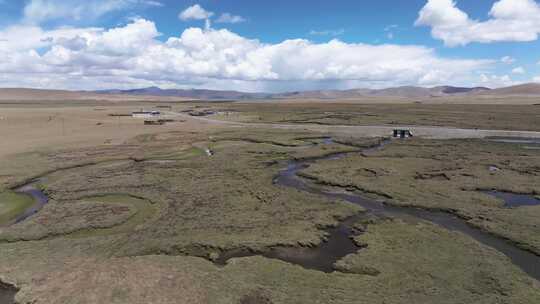 西藏湿地航拍