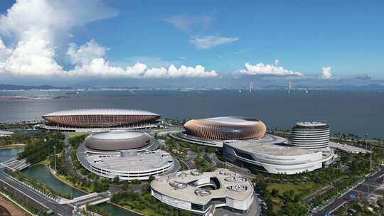 广州南沙大湾区文化体育中心航拍