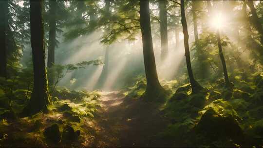 森林晨曦阳光合集