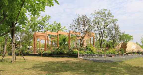 阳光户外花园唯美庭院设计花境花园设计