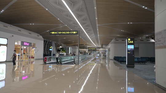 上海浦东国际机场视频素材模板下载