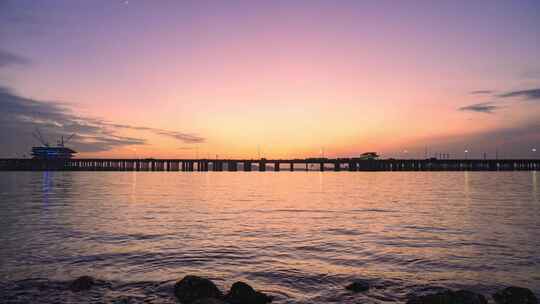 深圳前海广深沿海高速延时美景