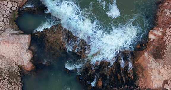 河流激流航拍