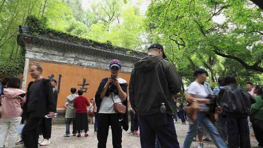 天台山国清寺隋代古刹人流延时