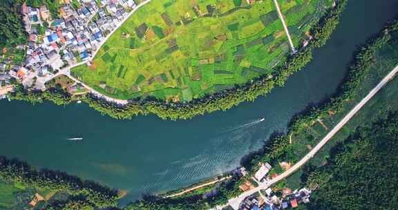 航拍广西河池旅游地崖宜风景区美景宣传片