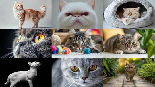 萌猫图鉴猫咪合集治愈瞬间猫的可爱日常高清在线视频素材下载