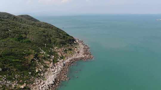 广东汕头航拍南澳岛海滩风景