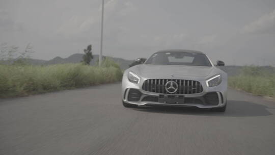 AMG GTR 颜色前侧跟拍 4K slog3