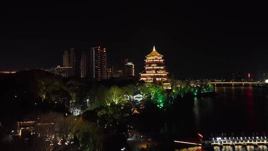 鹰潭北极阁夜景