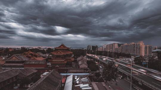 北京雍和宫夏季风云延时
