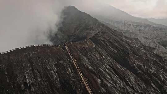 航拍Bromo火山