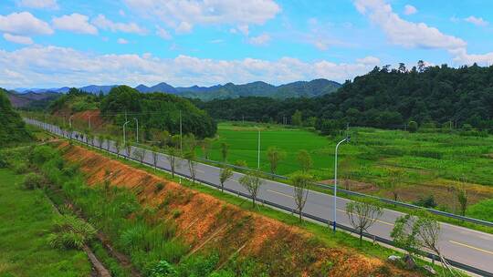 航拍乡村公路