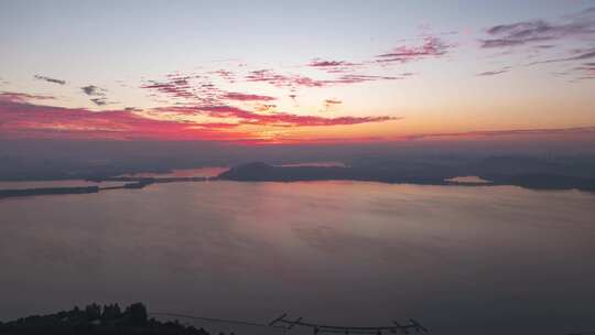 【航拍延时】东湖听涛景区-日出03