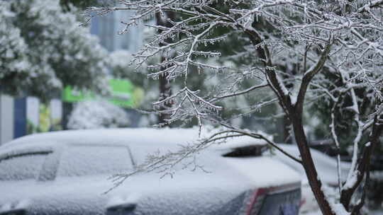 武汉洪山区创意天地雪景