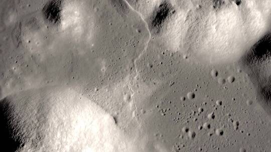 阿波罗17号在月球表面着陆位置的模拟天线视频素材模板下载
