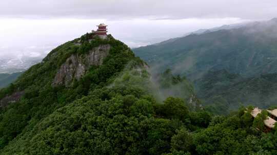 陕西 西安 南五台景区云海视频素材模板下载