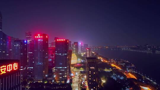 杭州夜景延时摄影