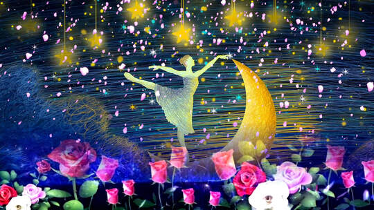 花之圆舞曲 芭蕾舞LED大屏幕背景视频素材