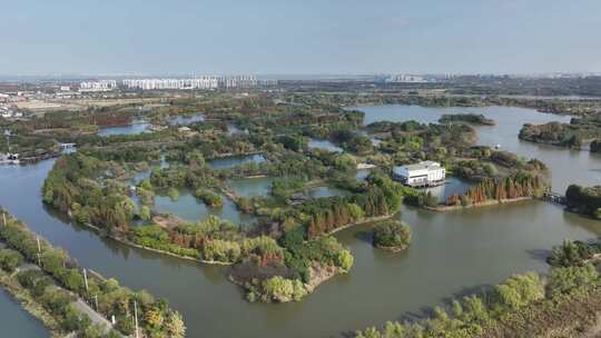 苏州太湖湿地公园（航拍视频原片素材）