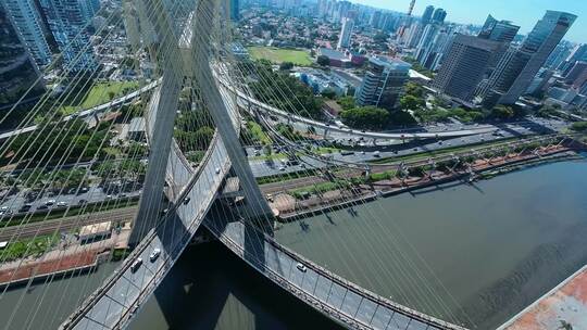 城市交通航拍视频素材模板下载