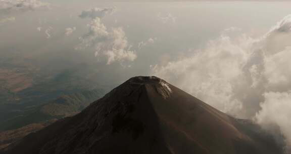 火山，烟雾，危地马拉，火地岛