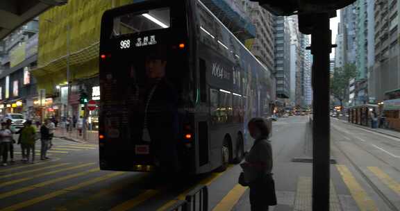 香港城市交通街景