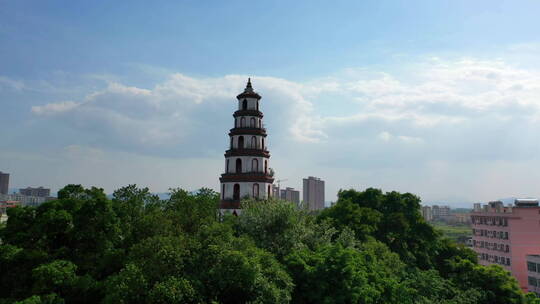 2分钟古塔航拍大景