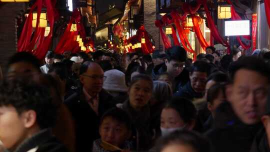 4k台州路桥十里长街元宵夜景