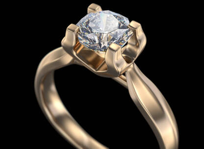 三维钻石戒指