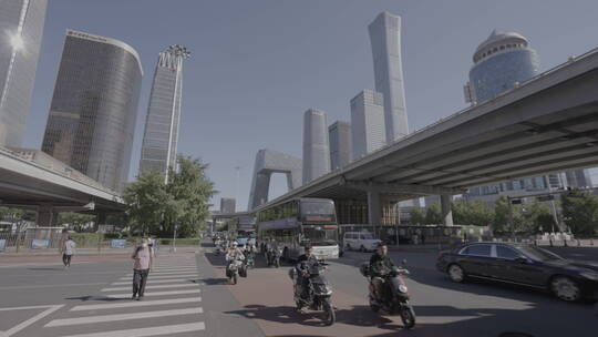 城市生活 白领上班 北京国贸