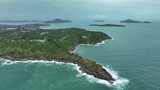 航拍泰国普吉岛本岛及周边海岛自然风光高清在线视频素材下载