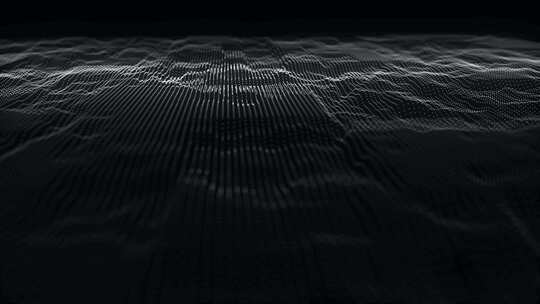 动态波的抽象背景。未来点波。声波可视化