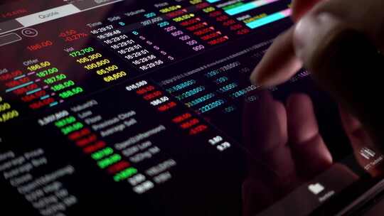 外汇交易投资者金融分析师股市图表视频素材模板下载