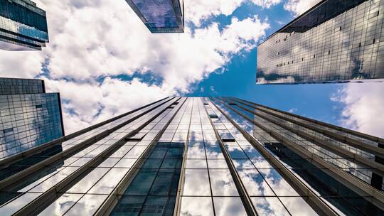 8k城市商务建筑玻璃写字楼延时9视频素材模板下载