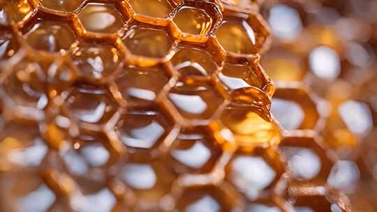 蜜蜂 蜂蜜 蜂巢视频素材模板下载