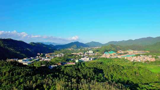 深圳坪山惠阳两地交界山林树木建筑村庄C