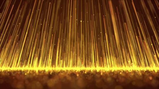 大气金色粒子光线颁奖典礼晚会演出背景视频