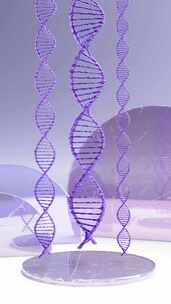 DNA螺旋结构3d模拟