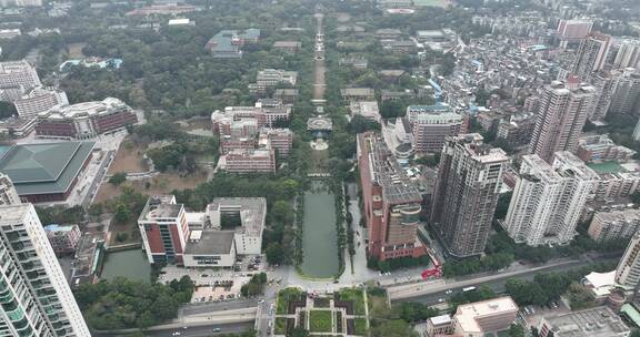 航拍广州中山大学南校区