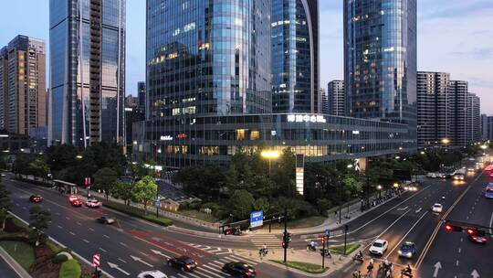 杭州萧山钱江世纪城现代玻璃幕墙办公大楼