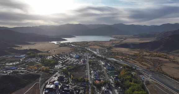 可可托海海子口水库湿地风光