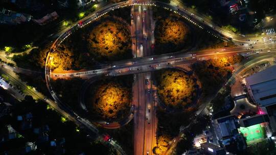 深圳罗湖罗芳立交桥夜景