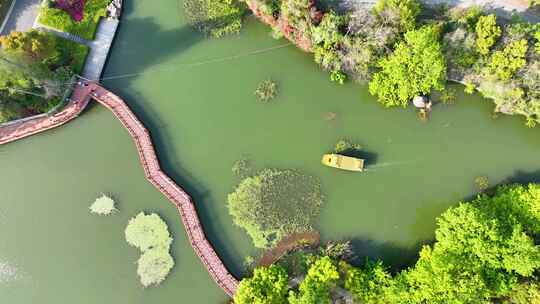 4k航拍镇江金山寺 金山湖视频素材模板下载