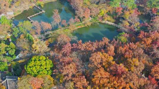 苏州天平山风景区航拍12视频素材模板下载