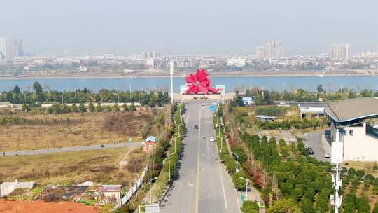 中国湖南省湘潭市城市之光雕塑
