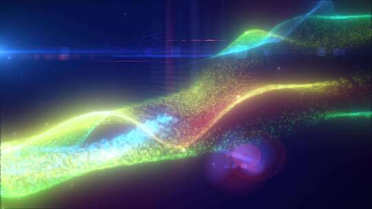 彩虹能量发光魔波高科技数字虹彩液体等离子