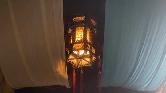 中式古典灯笼特写